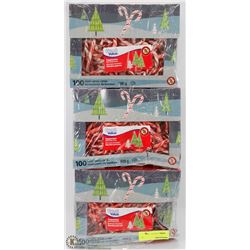 3 BOXES OF MINI PEPPERMINT CANDY CANES