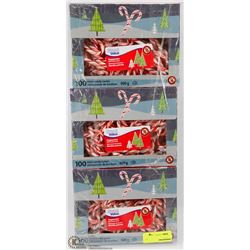 3 BOXES OF MINI PEPPERMINT CANDY CANES