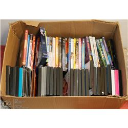 BOX OF OVER 60 DVDS INCL BUFFY THE VAMPIRE SLAYER,