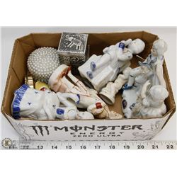 FLAT OF VARIOUS ESTATE FIGURINES