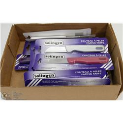 BOX OF SOLINGEN GERMANY PARING KNIVES