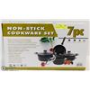 Image 1 : 7PC NON-STICK COOKWARE SET NEW IN BOX