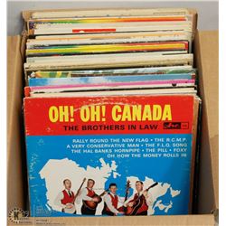 BOX OF ASSORTED RECORDS
