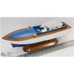 NEW WOOD BOAT DISPLAY