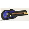 Image 1 : ELECTRIC SQUIRE BALLET BLUE GUITAR WITH SOFT CASE.