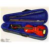 Image 1 : MENZEL 4/4 VIOLIN WITH SHOULDER REST, BOW & CASE.