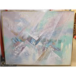 ABSTRACT 61"X48" CANVAS ART PICTURE.