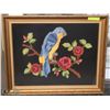 Image 1 : NEEDLEPOINT PARROT IN FRAME