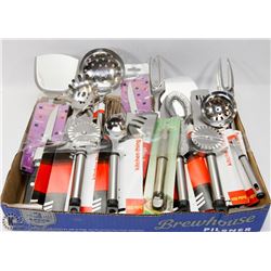 FLAT OF KITCHEN SUPPLIES