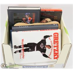 BOX OF WAYNE GRETZKY BOOKS