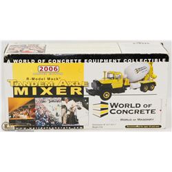 WORLD OF CONCRETE TANDEM AXEL MIXER DIE CAST.