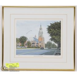 FRAMED MATTED ROBERTSON WESLEY UNITED NUMBERED