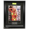 Image 1 : FRAMED WWE DIVA DEBRA MCMICHAEL SIGNED PHOTO