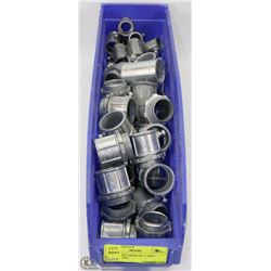 LARGE CONTAINER OF 1" EMT CONNECTORS