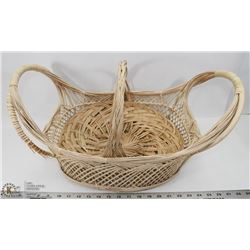 LOT OF 2 WICKER BASKETS