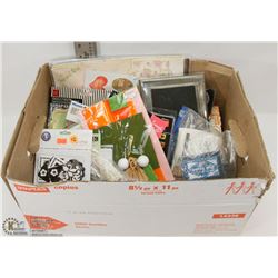 FLAT OF CRAFT SUPPLIES
