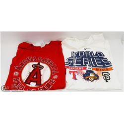 PAIR OF NEW MAJOR LEAGUE BASEBALL SHIRTS SIZE XL &
