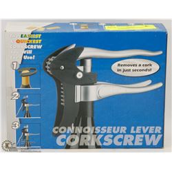 NEW CONNOISSEUR LEVER CORKSCREW IN