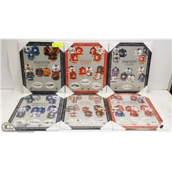 LOT OF 6 CANADIAN HOCKEY TEAM PLACARDS