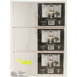 3 HAMPTON BAY CEILING MOUNTED BRUSHED NICKLE LIGHT