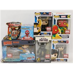 LOT OF ASSORTED POP FIGURES NEW IN BOX