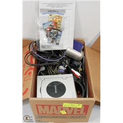 GAME CUBE CONSOLE WITH ALL CORDS AND 1 CONTROLLER