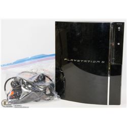 PS3 GAMING CONSOLE 60GB WITH ALL CABLES AND 1