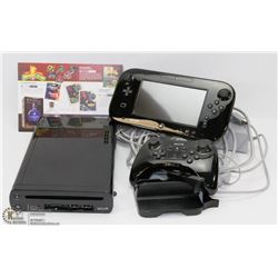 NINTENDO WII U GAMING SYSTEM  WITH CORDS AND 1