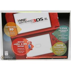 RED 3DS XL  GAME SYSTEM WITH CABLES