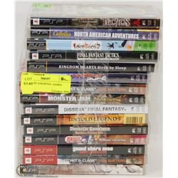 LOT OF PSP ASSORTED  GAMES