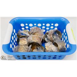 BASKET OF INDIAN BRACELETS