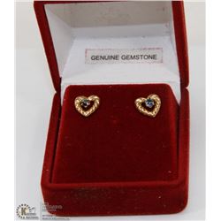 ESTATE GENUINE GEMSTONE EARRINGS