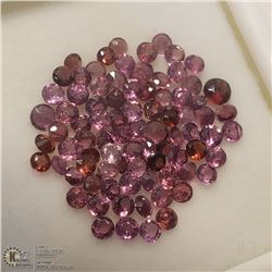 23) GENUINE GARNETS, 2MM ROUNDS, APPROX 4 CTS