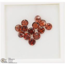 82) GENUINE GARNETS, ROUNDS, APPROX 4 CTS