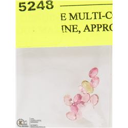 7) GENUINE MULTI-COLOR TOURMALINE, APPROX 5X3 TO