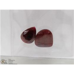 #129-NATURAL RED RUBY GEMSTONE  48.5CT