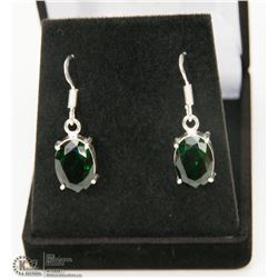 #79-CHROME DIOPSIDE GEMSTONE EARRINGS