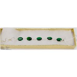 #78-CHROME DIOPSIDE GEMSTONE BRACELET