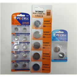 13)  LOT OF LITHIUM & ALKALINE BATTERIES