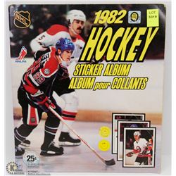 1982 O-PEE-CHEE HOCKEY STICKER ALBUM