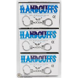 LOT OF THREE HANDCUFFS WITH KEYS