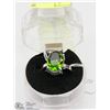 Image 1 : #91-GREEN PERIDOT GEMSTONE RINGS