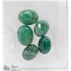 Image 1 : #143- NATURAL GREEN EMERALD GEMSTONE  45.5CT