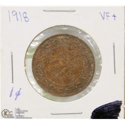 1918 CANADIAN 1 CENT COIN