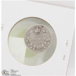 1929 CANADIAN SILVER 10 CENT COIN