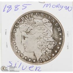 1885 MORGAN SILVER DOLLAR