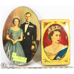 LOT OF 2 VINTAGE  ROYAL TEA TINS