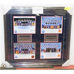 33"X31" DOUBLE MATTED FRAMED PIECE OF THE EDMONTON