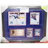 Image 1 : LEON DRAISAITL FRAMED COLLAGE WHICH INCL GAME USED