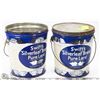 Image 1 : 2 SWIFTS SILVERLEAF BRAND PURE LARD CONTAINER